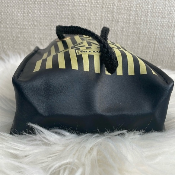 Fendi Vintage Fazzuola Black and Gold Striped Mini Tote/Pouch. EUC. VERY RARE - Picture 5 of 10